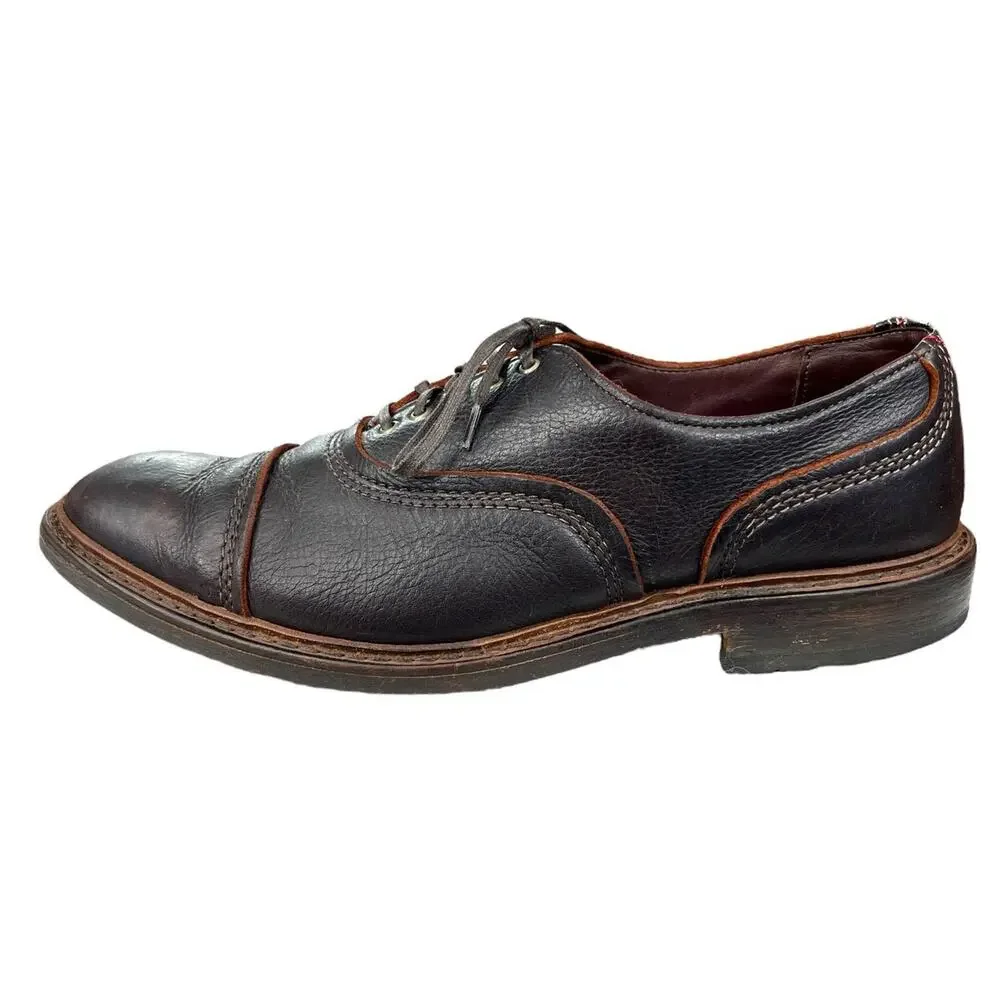 Allen Edmonds Men’s Overlord Brown Leather Cap Toe Oxford Size US 10 D
